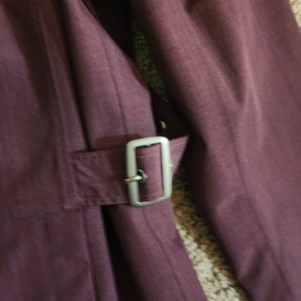 Kirkland Signature Ladies' Trench Coat Purple Lightweight Water Resistant - Picture 11 of 12